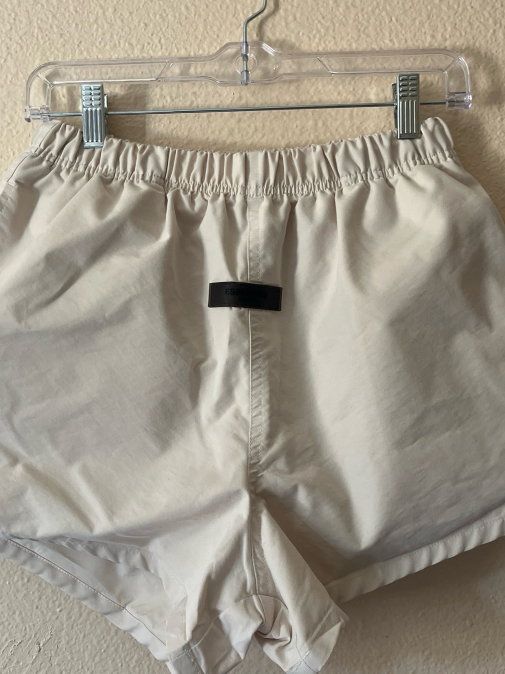 Essentials Cream Athletic Shorts